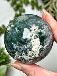 Moss Agate Sphere - #2