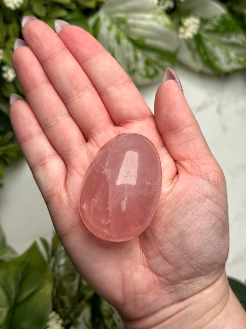 Star Rose Quartz Egg - #4