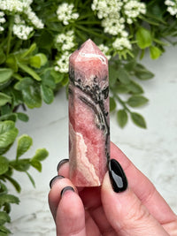 Rhodochrosite Point - #7