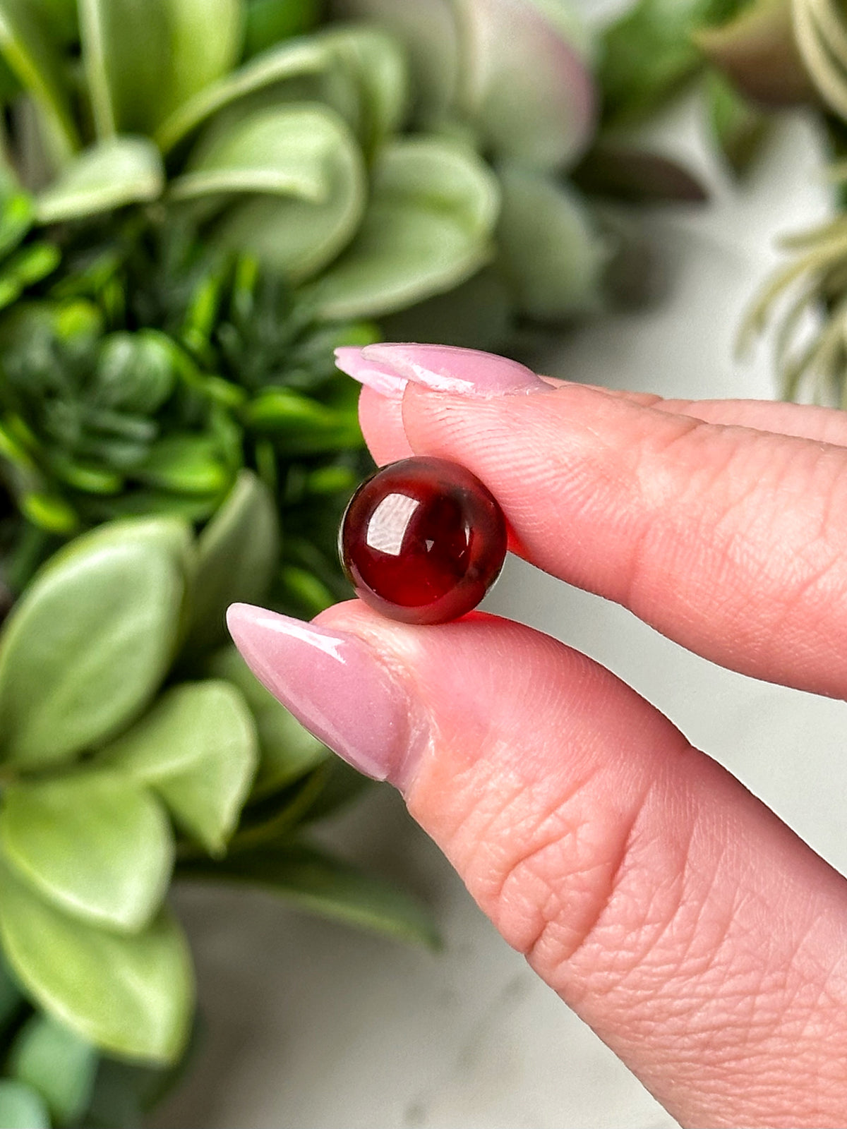 High Quality Hessonite Mini Garnet Sphere - #10