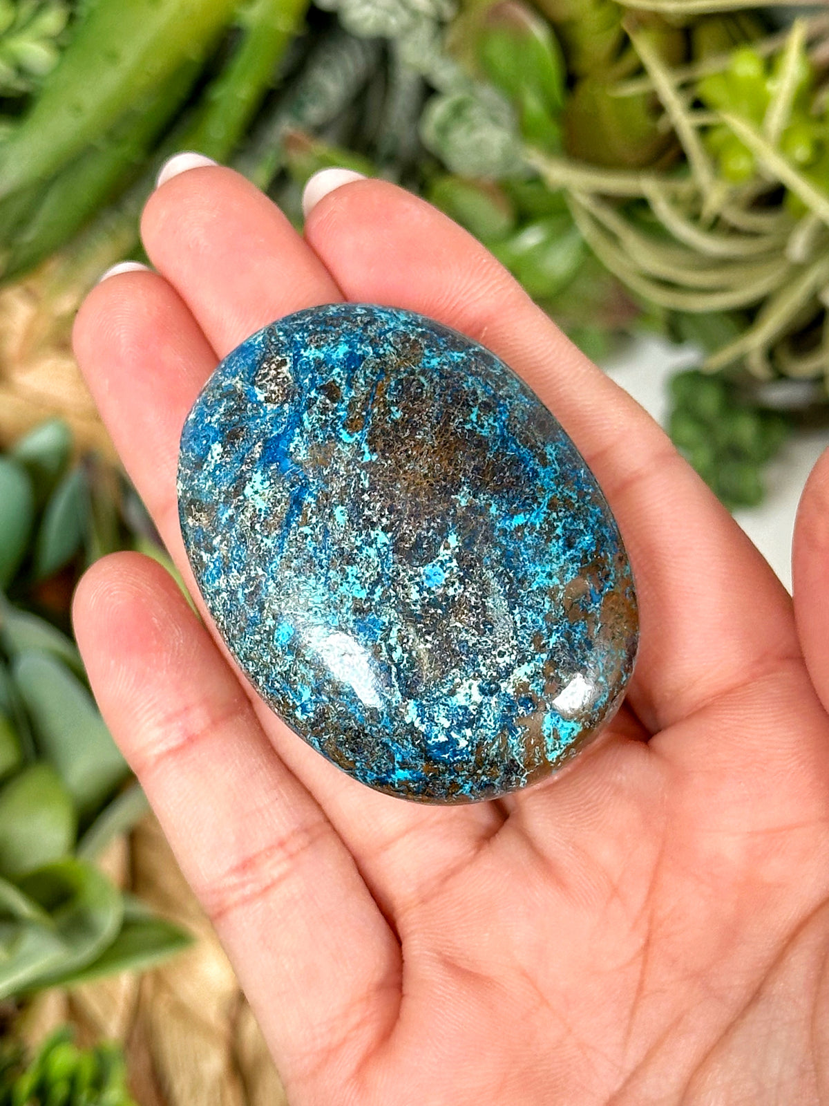 Shattuckite Palmstone - #1