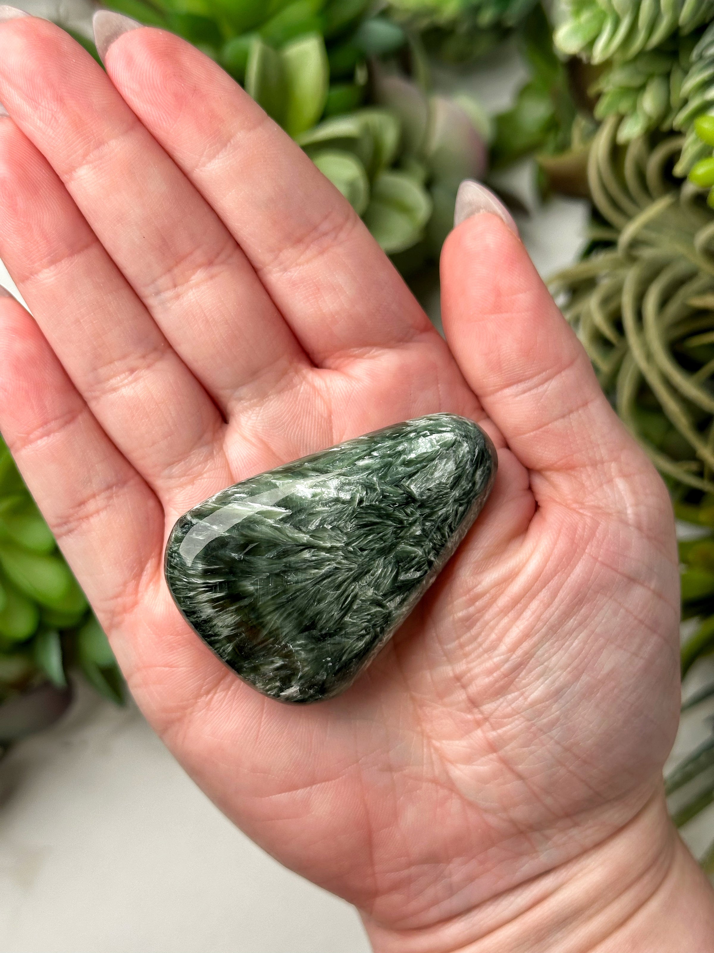 Seraphinite Palmstone - #13
