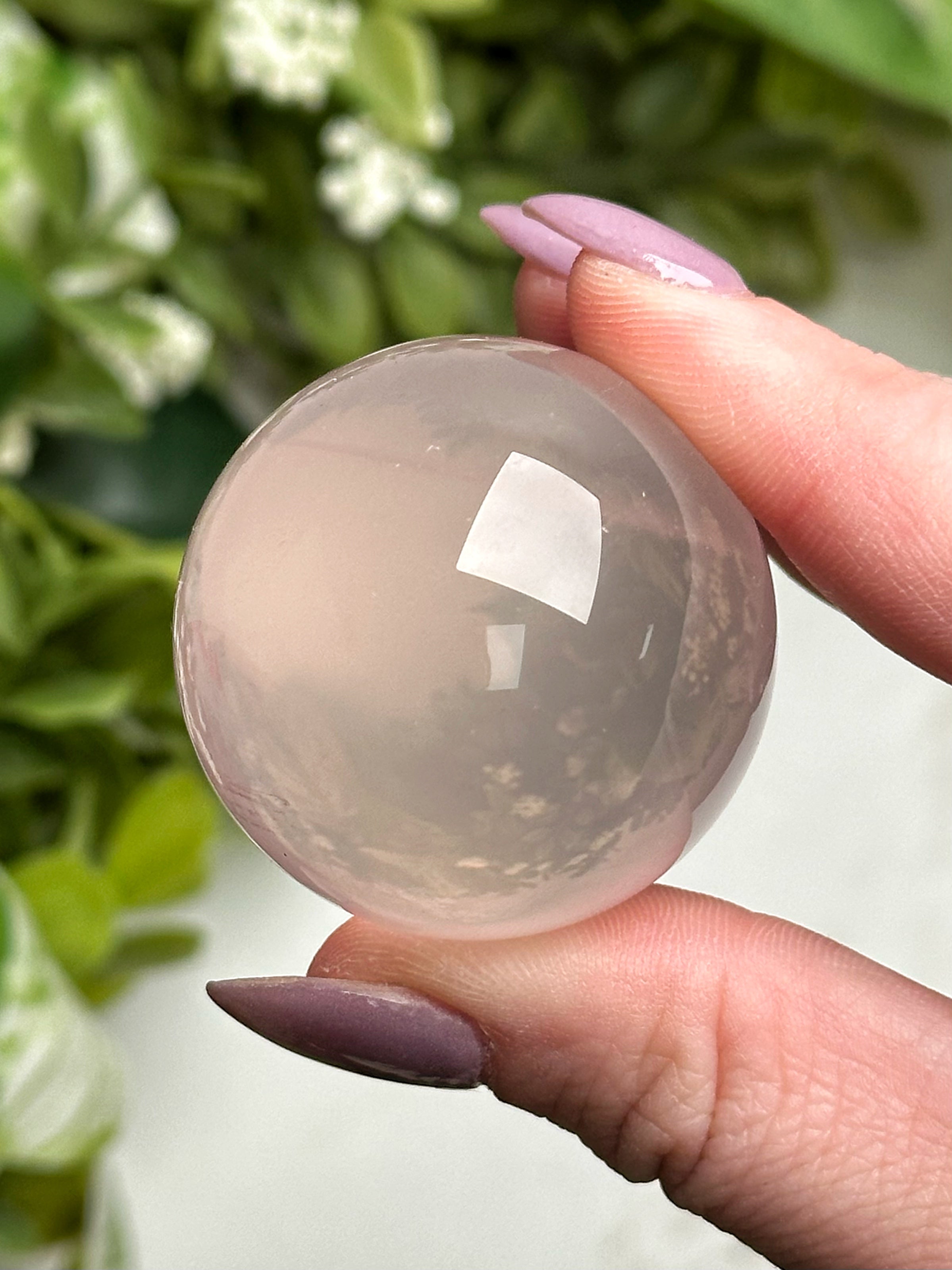 Star Rose Quartz Sphere - #16
