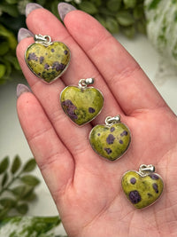 Atlantisite Pendants - Heart, Third-Eye & Crown Chakras - No. 52