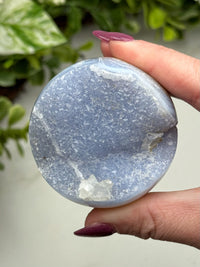 Druzy Blue Lace Agate Sphere - #13