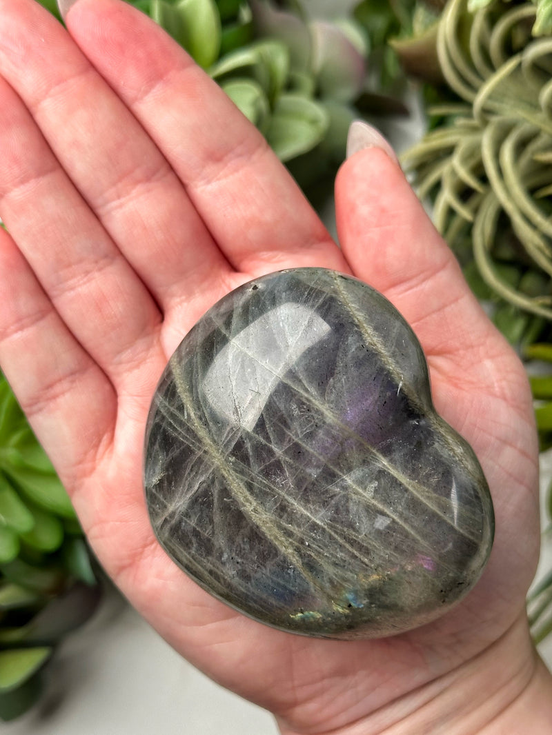 Labradorite Heart - #16