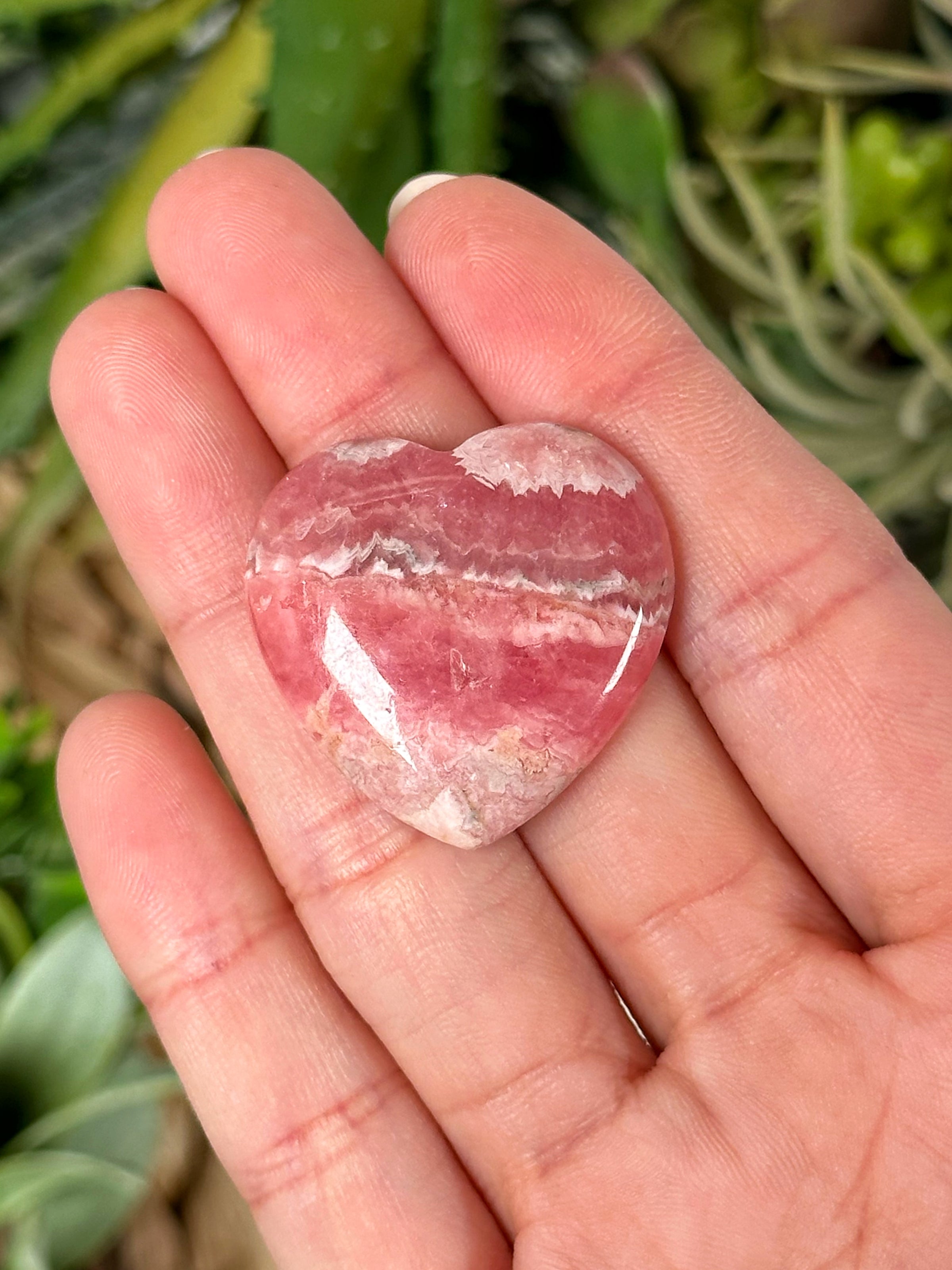 Rhodochrosite Heart - #3