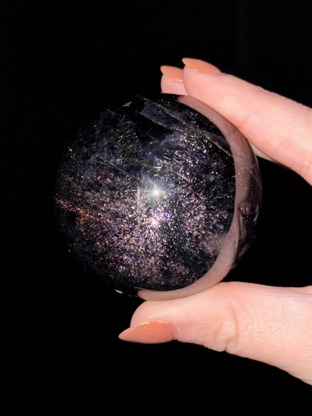 Iolite with Sunstone Sphere - #7