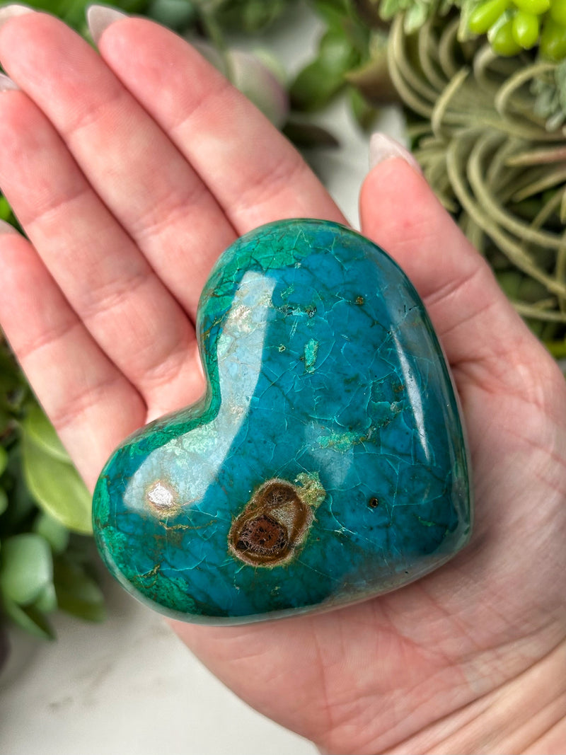 Chrysocolla Heart - #4
