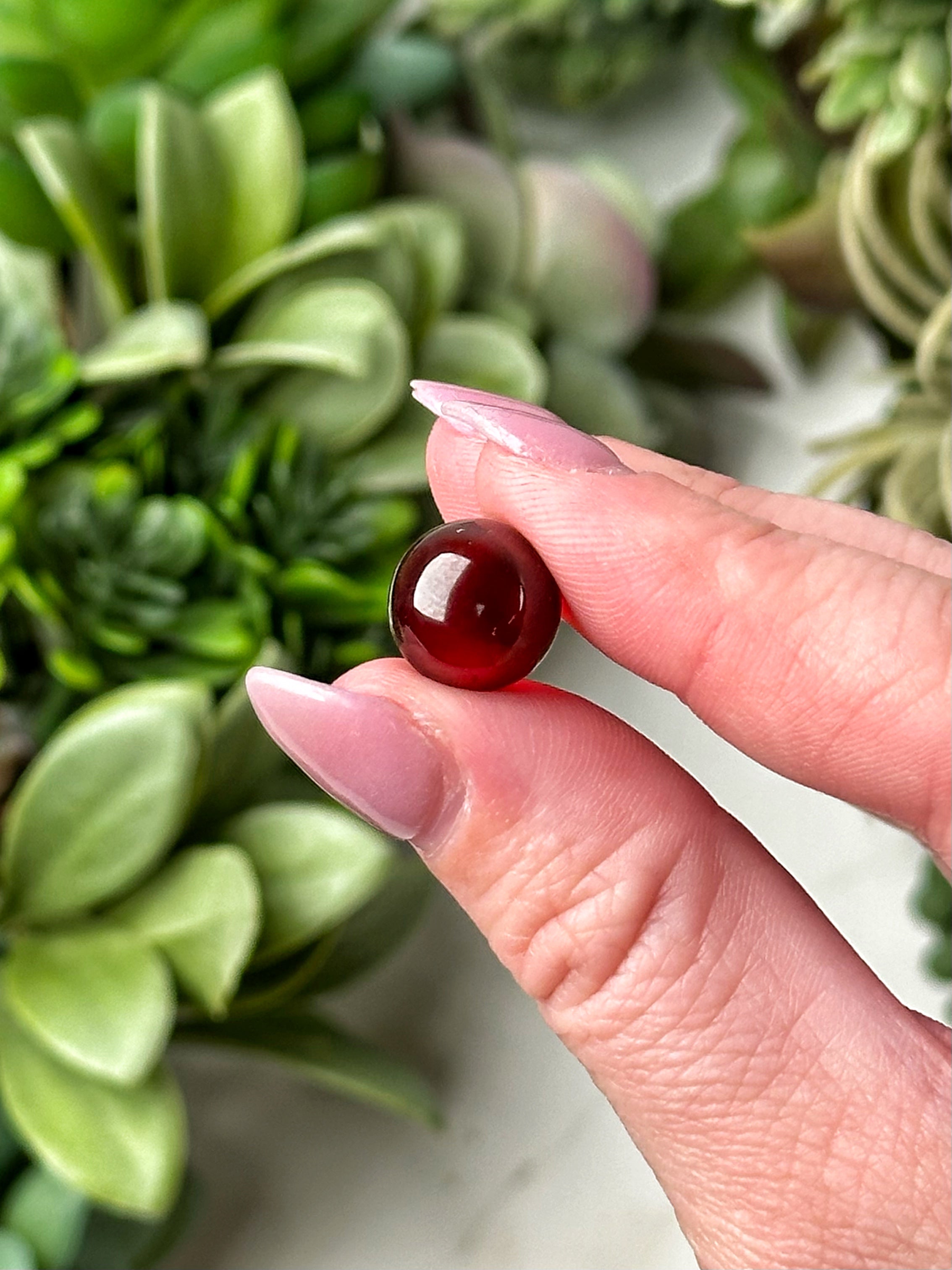 High Quality Hessonite Mini Garnet Sphere - #8