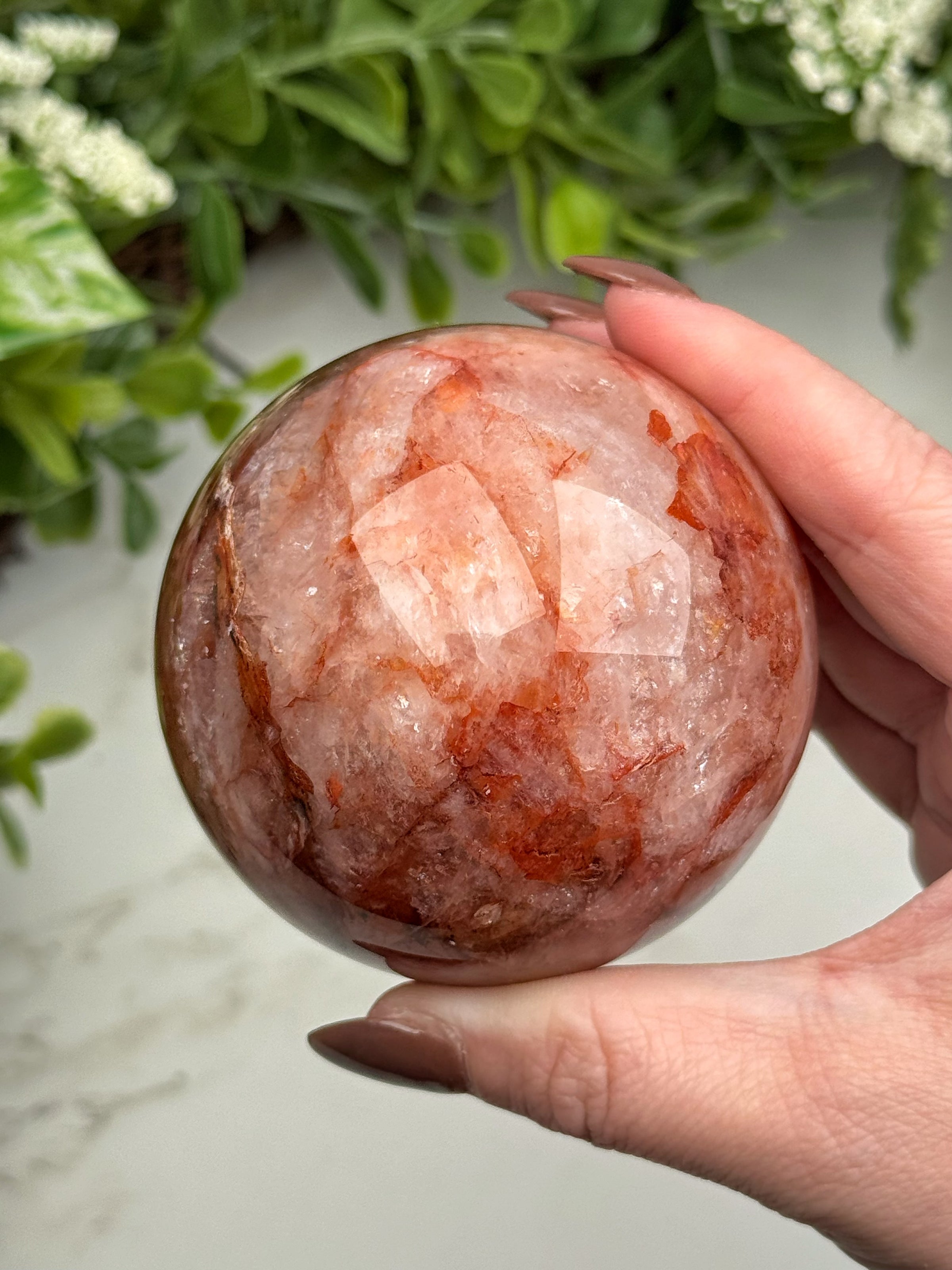 Fire Quartz Sphere - #11