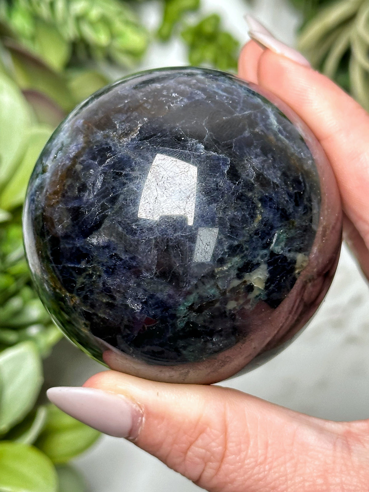 Iolite and Spinel Sphere - #11