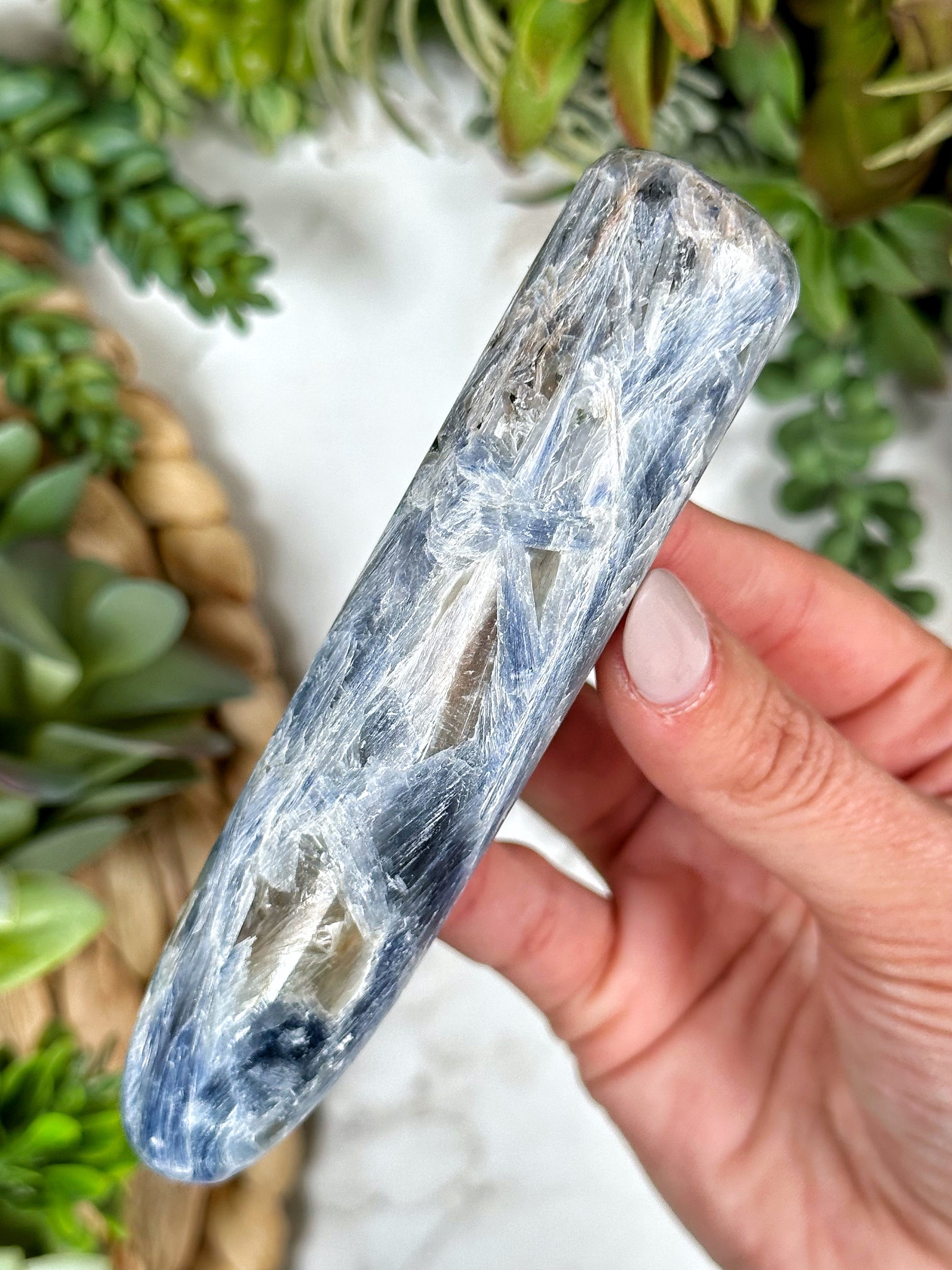 Blue Kyanite Wand - #1