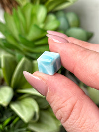Mini Larimar Cube - #17