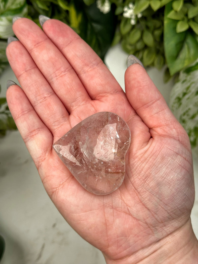 UV Reactive Amethyst Heart - #6