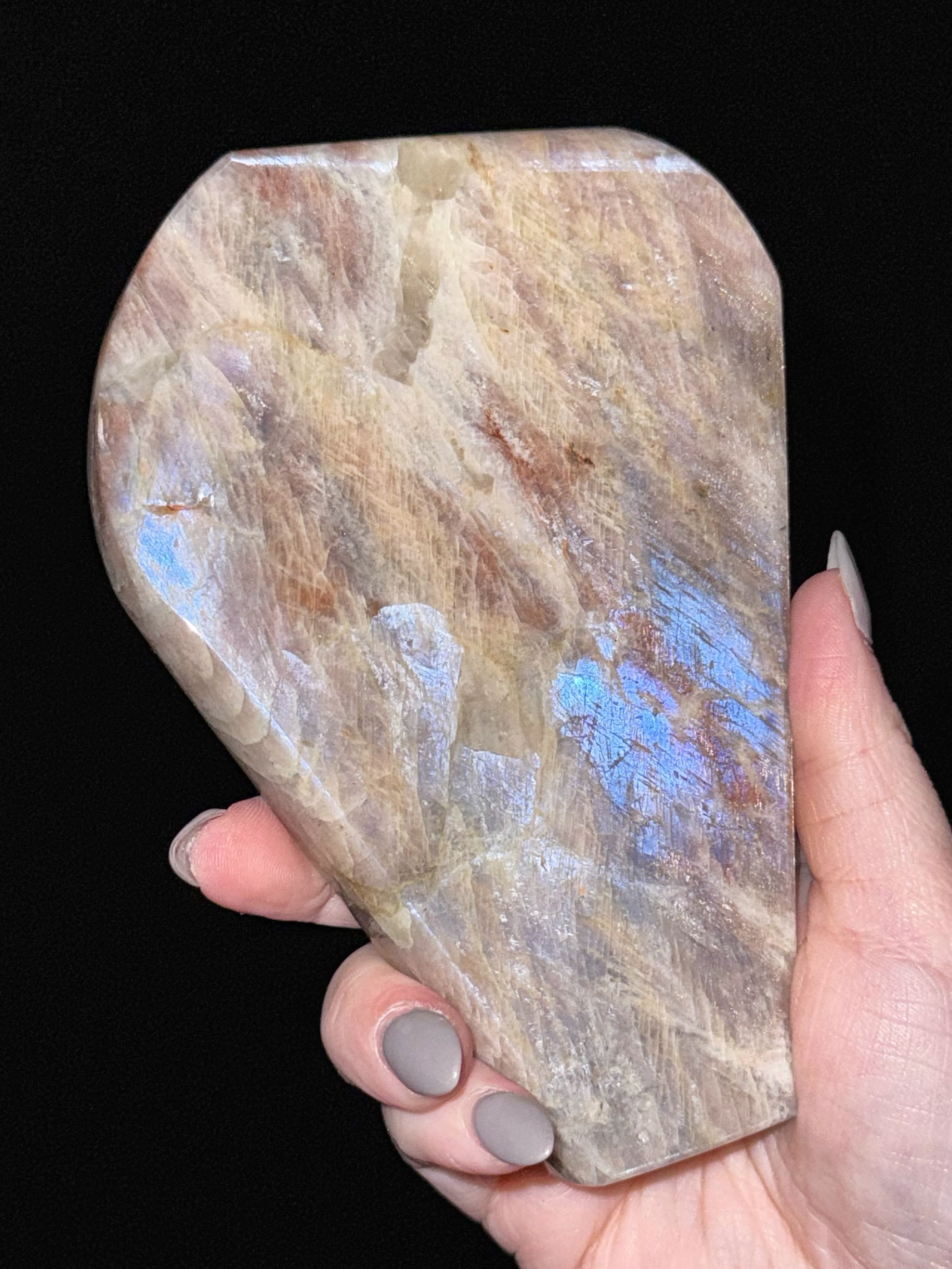 Moonstone with Sunstone Freeform - #6