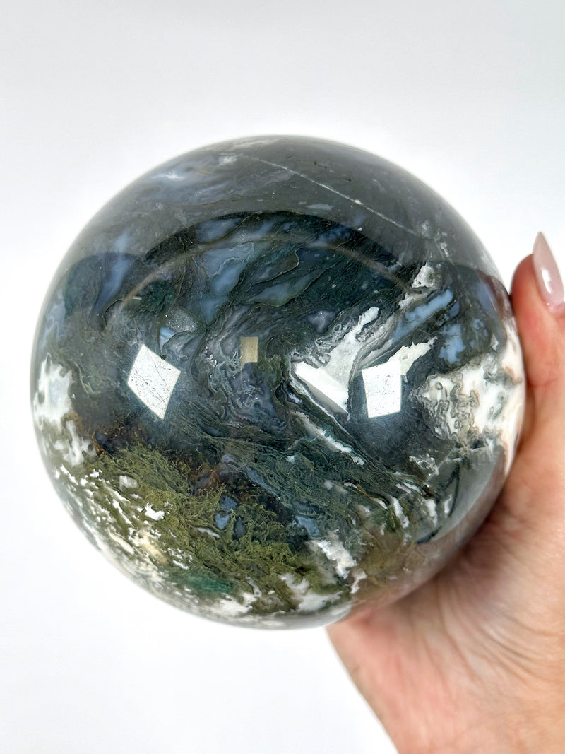 Moss Agate Sphere - #1