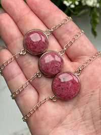 Rhodonite Bracelets - Heart Chakra - No. 69