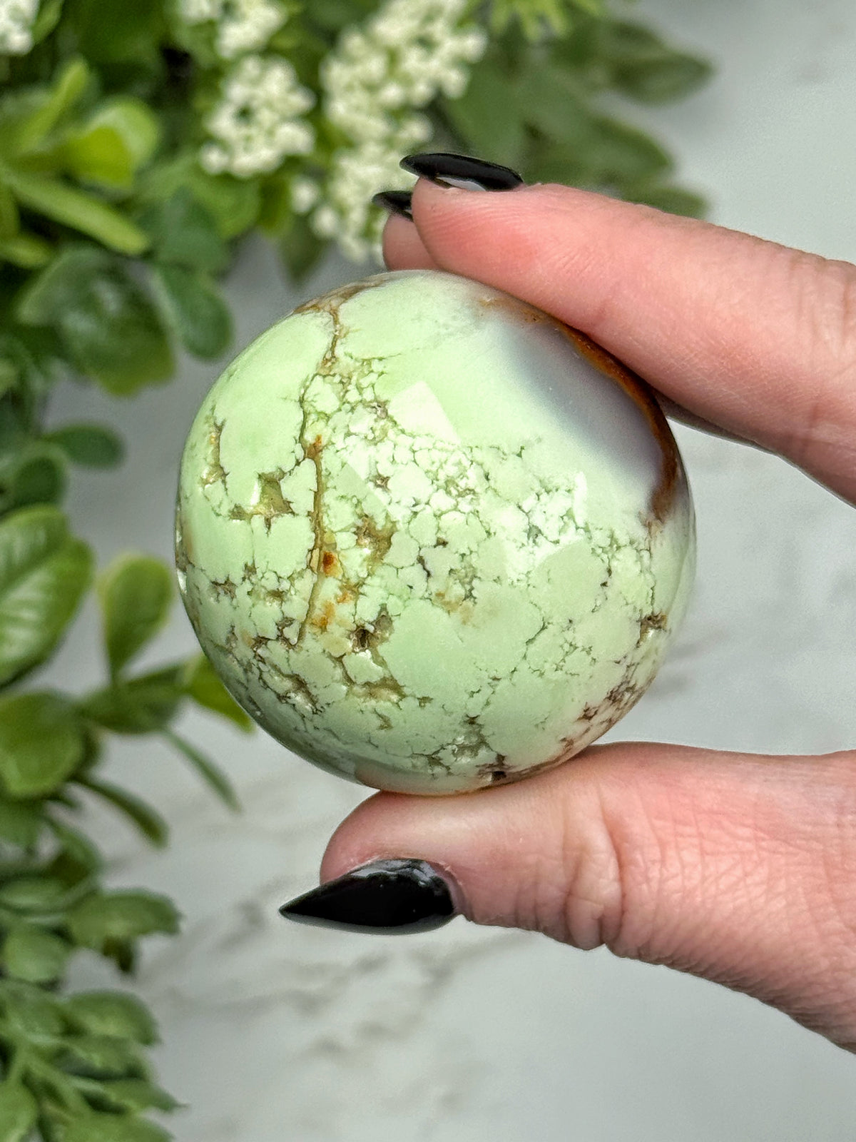 Chrysoprase Sphere - #1