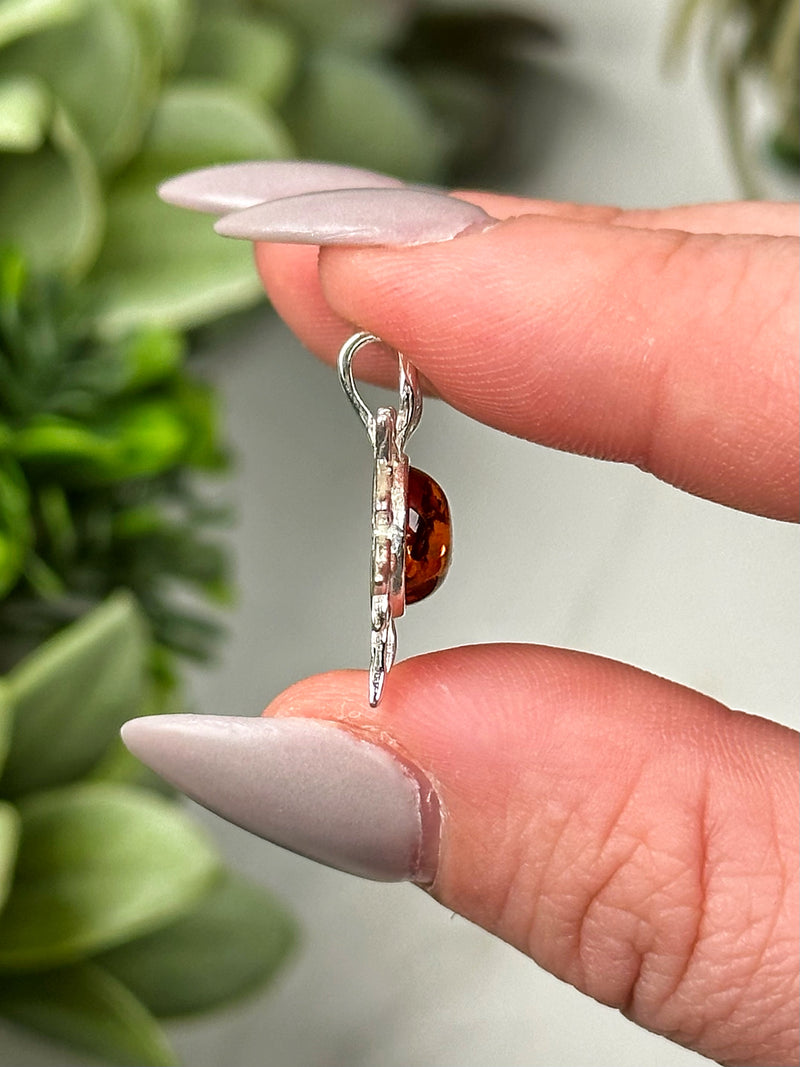 Amber Sun Pendant -#3