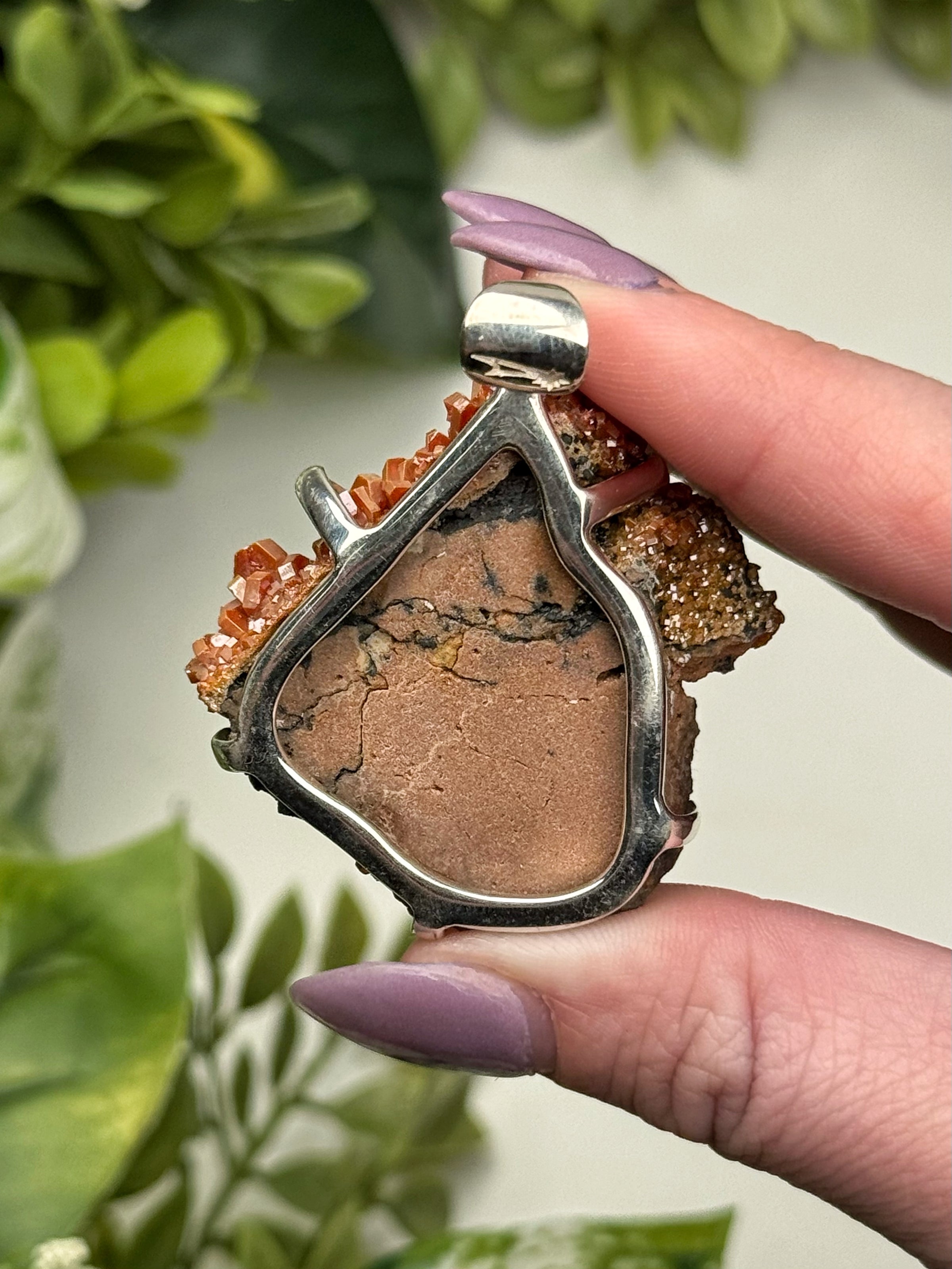 Raw Vanadinite Pendant - #1