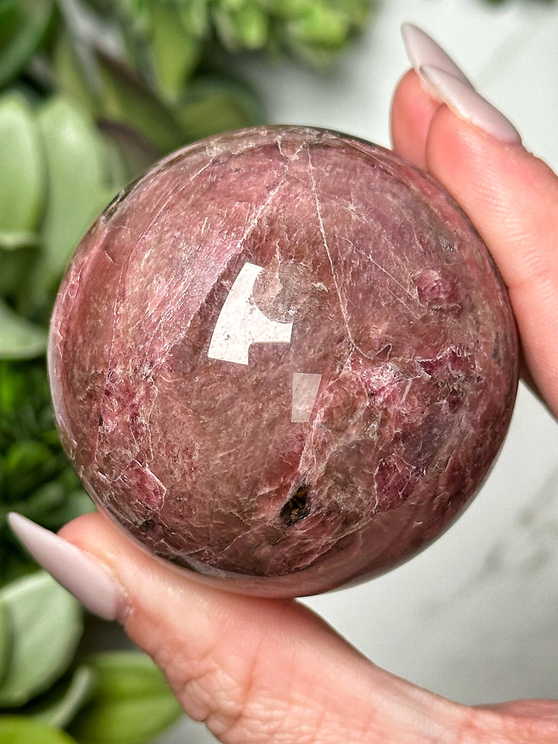 Gem Rhodonite Sphere - #10
