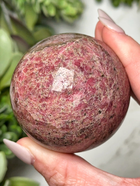 Gem Rhodonite Sphere - #9