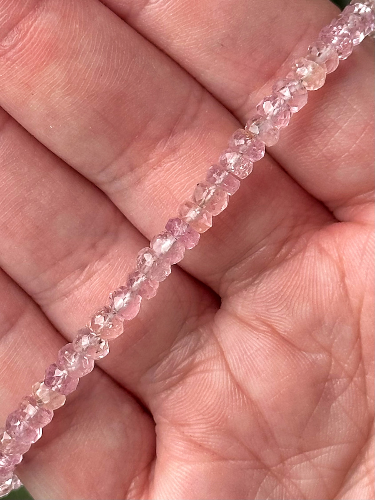 Faceted Pink Topaz Bracelet - #2