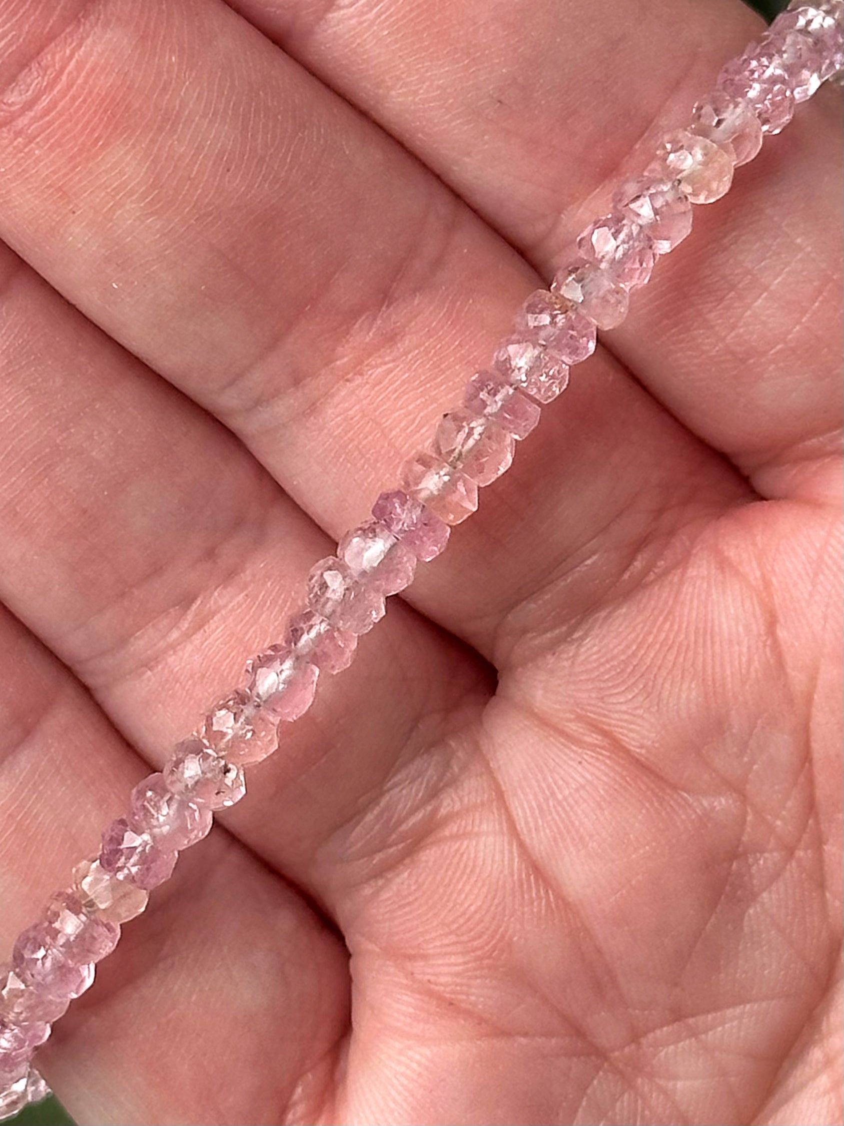 Faceted Pink Topaz Bracelet - #2