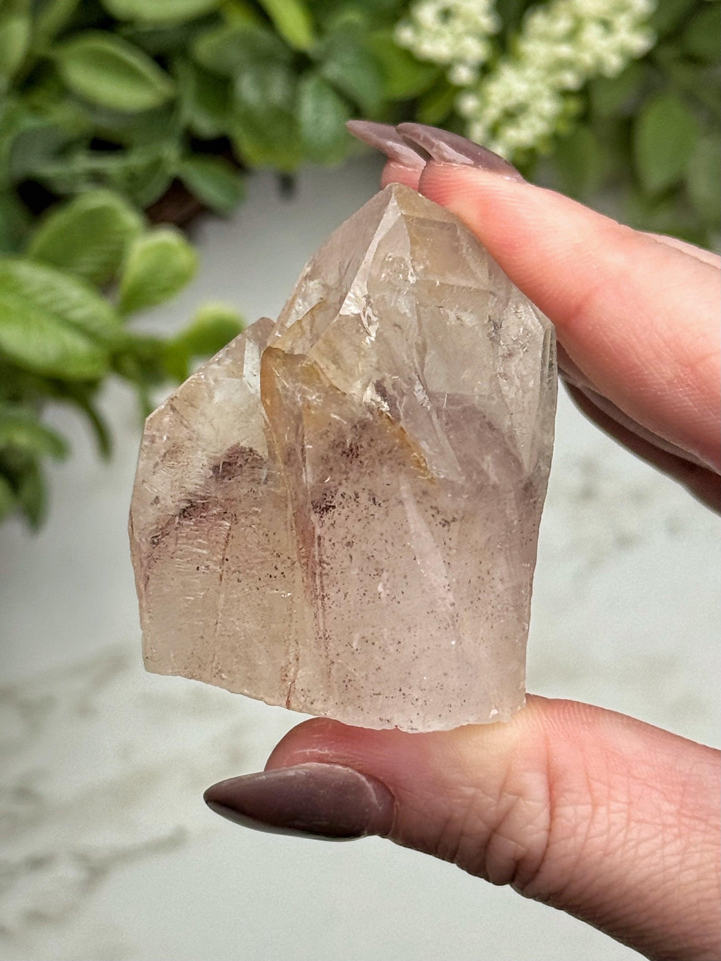Raw Hematite in Quartz - #14