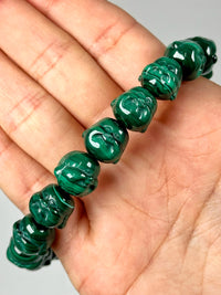 Malachite Buddha Bracelet - #1