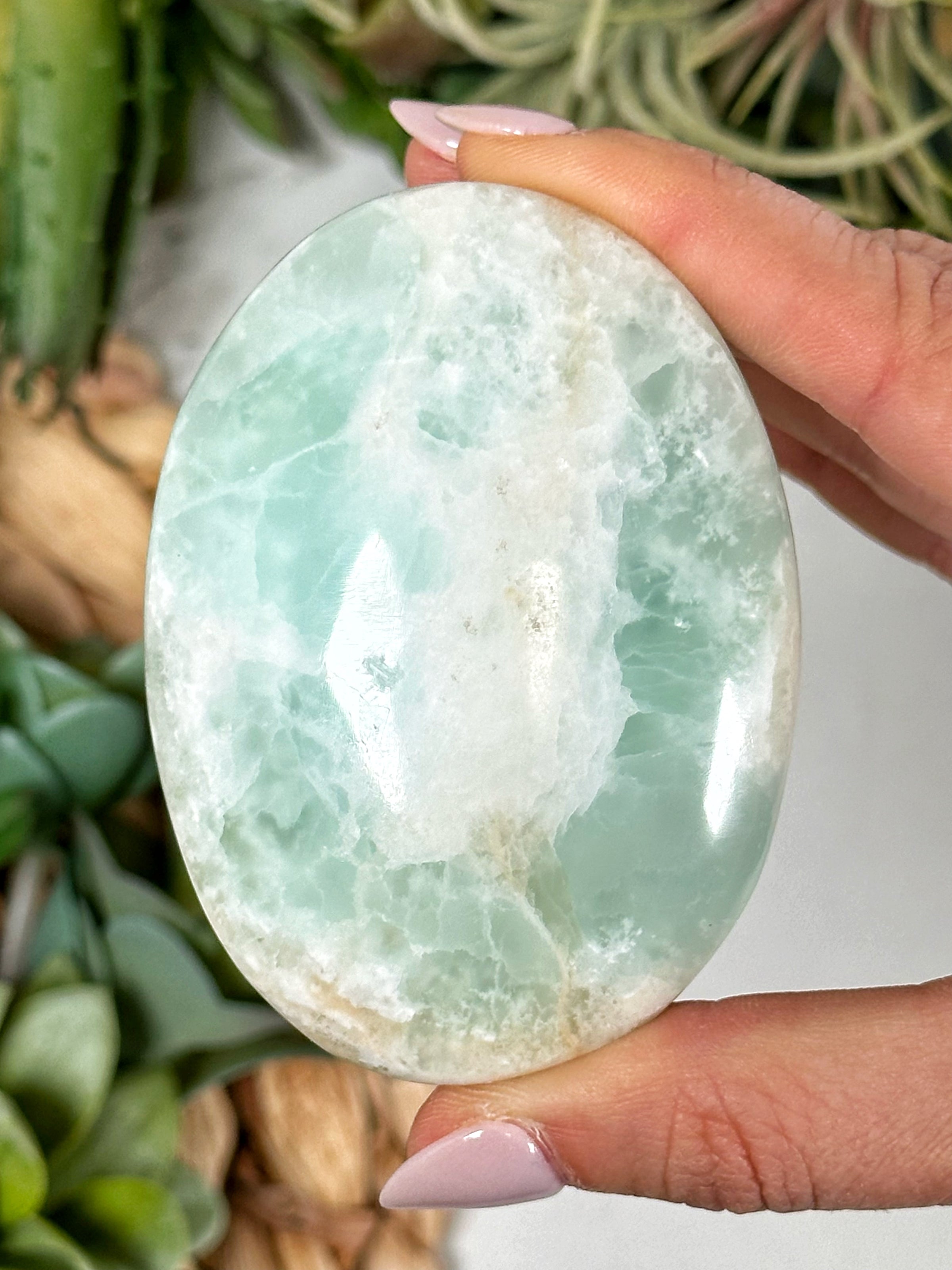 Caribbean Calcite Palmstone - #1