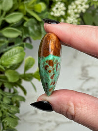 Green Smithsonite Heart - #13