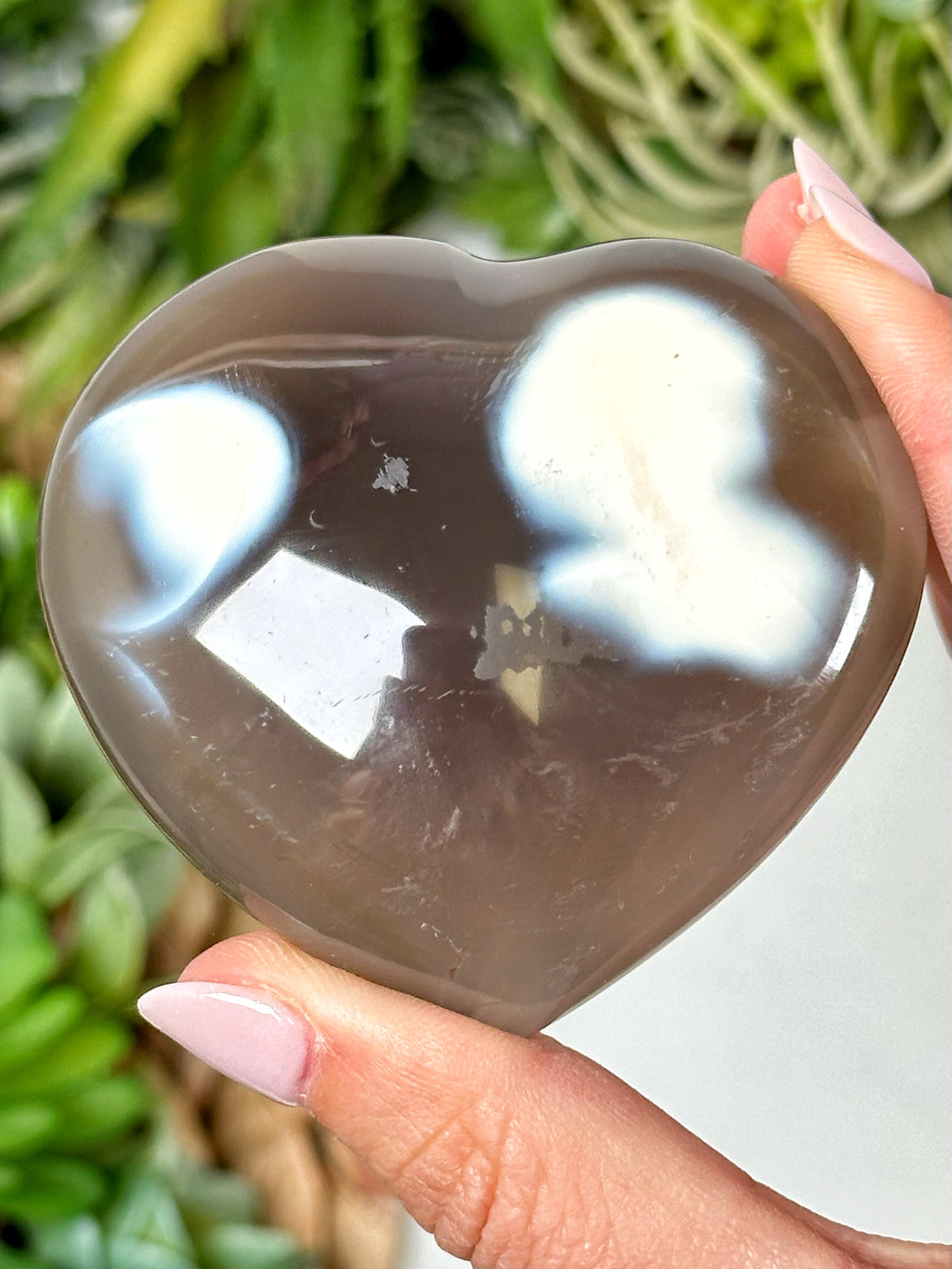 Orca Agate Heart - #2