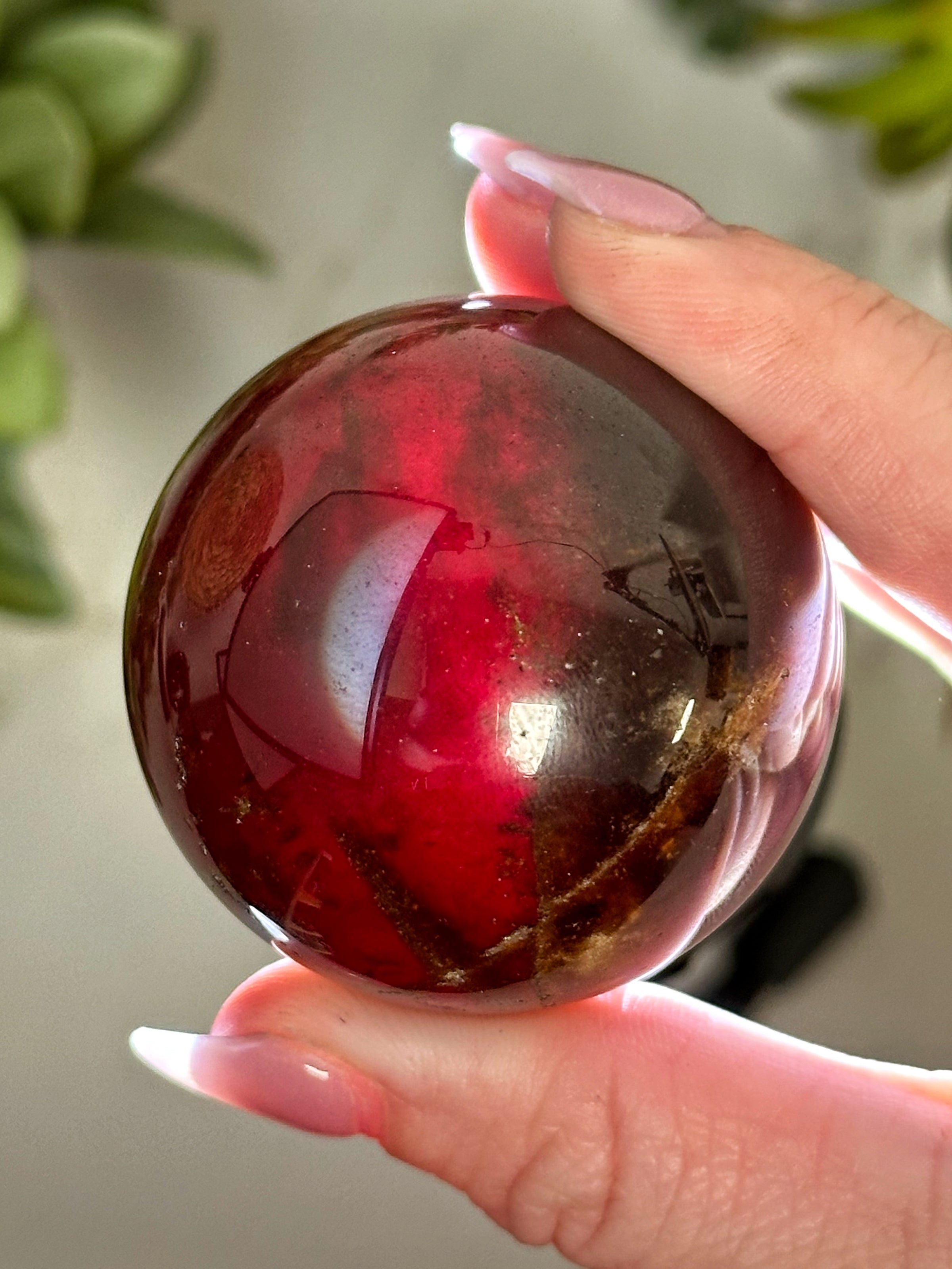 High Quality Hessonite Garnet Sphere - #1