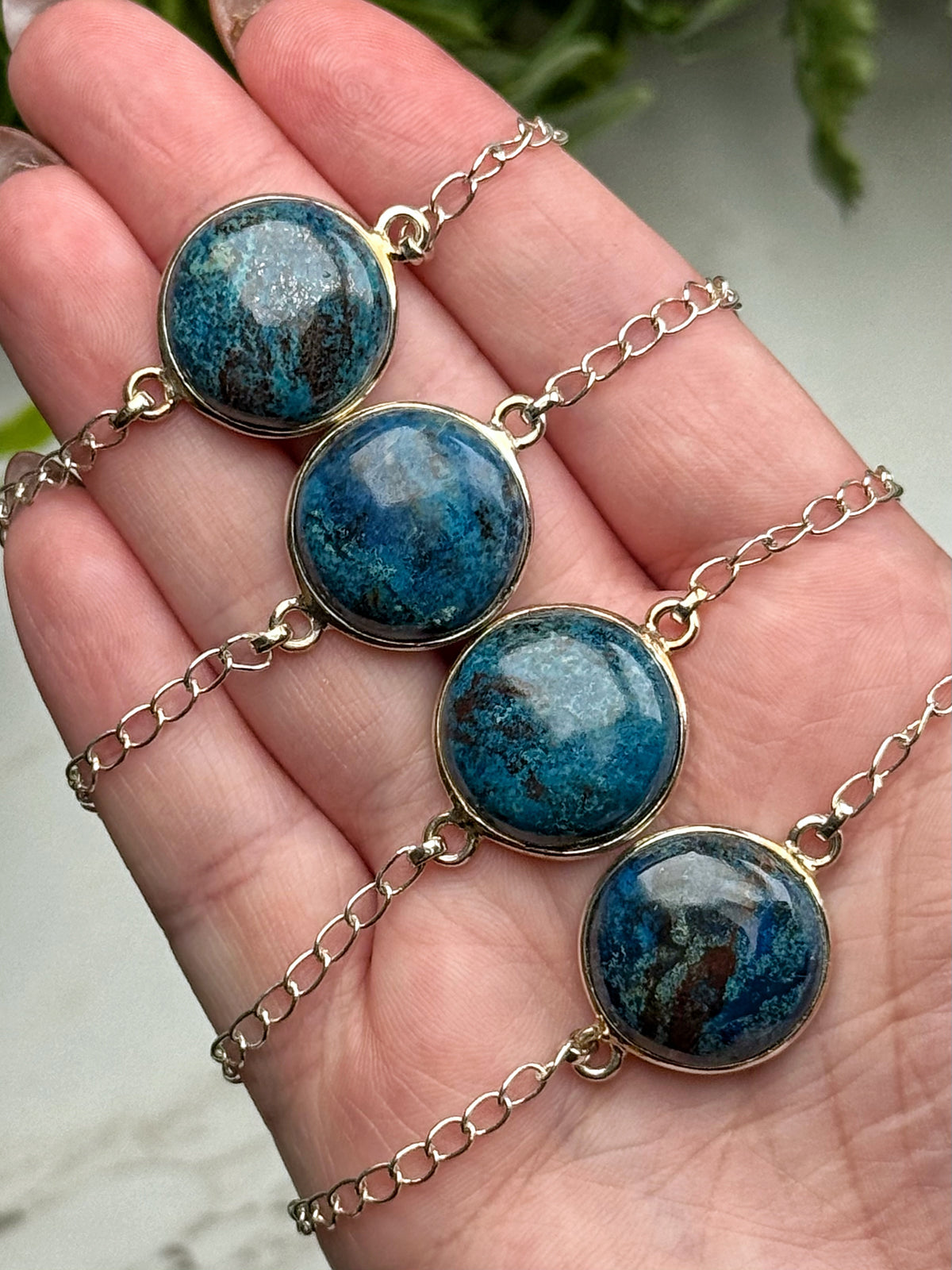Shattuckite Bracelets - Third-Eye & Throat Chakra - No. 79
