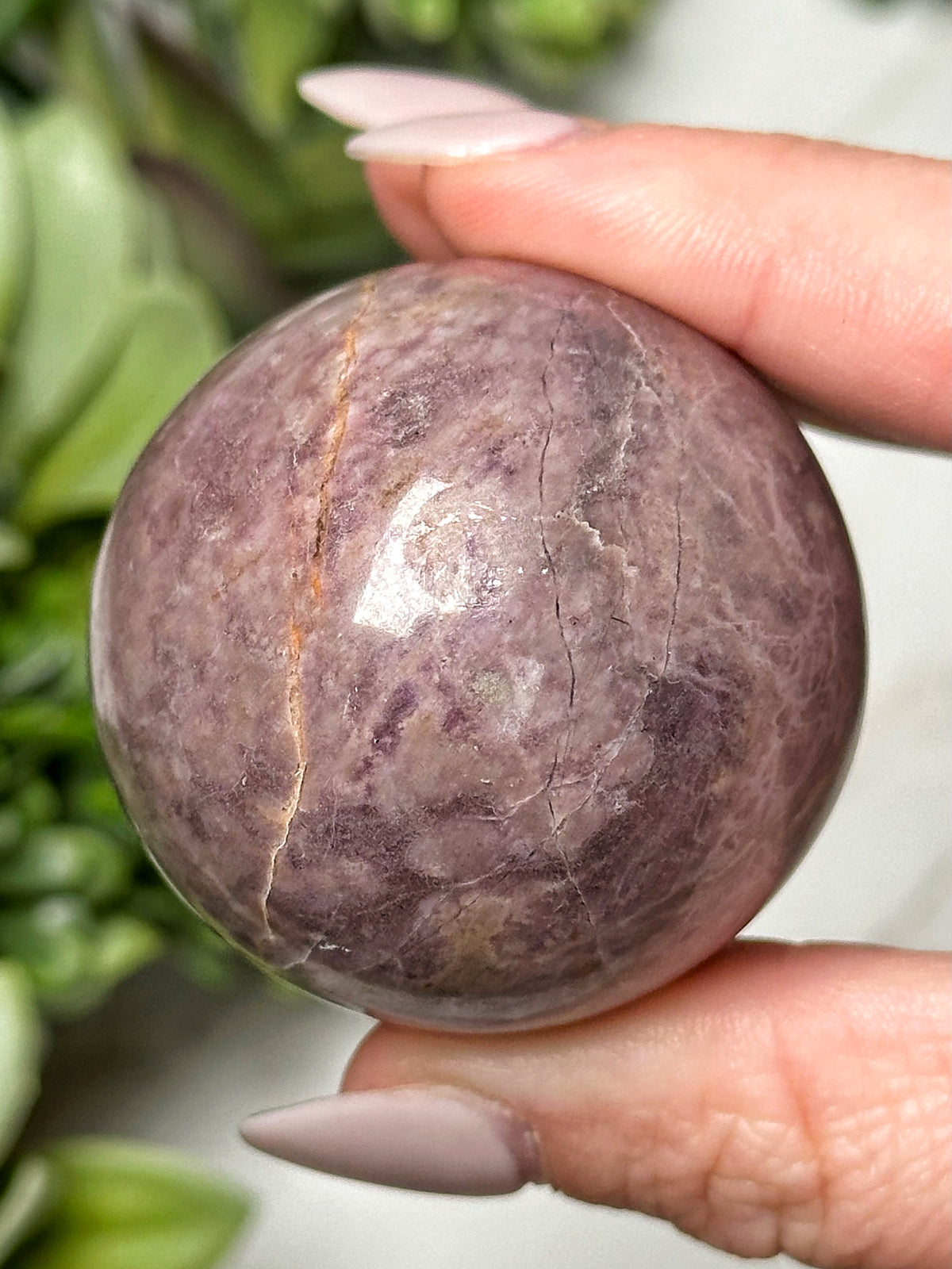Lavender Jade Sphere - #3