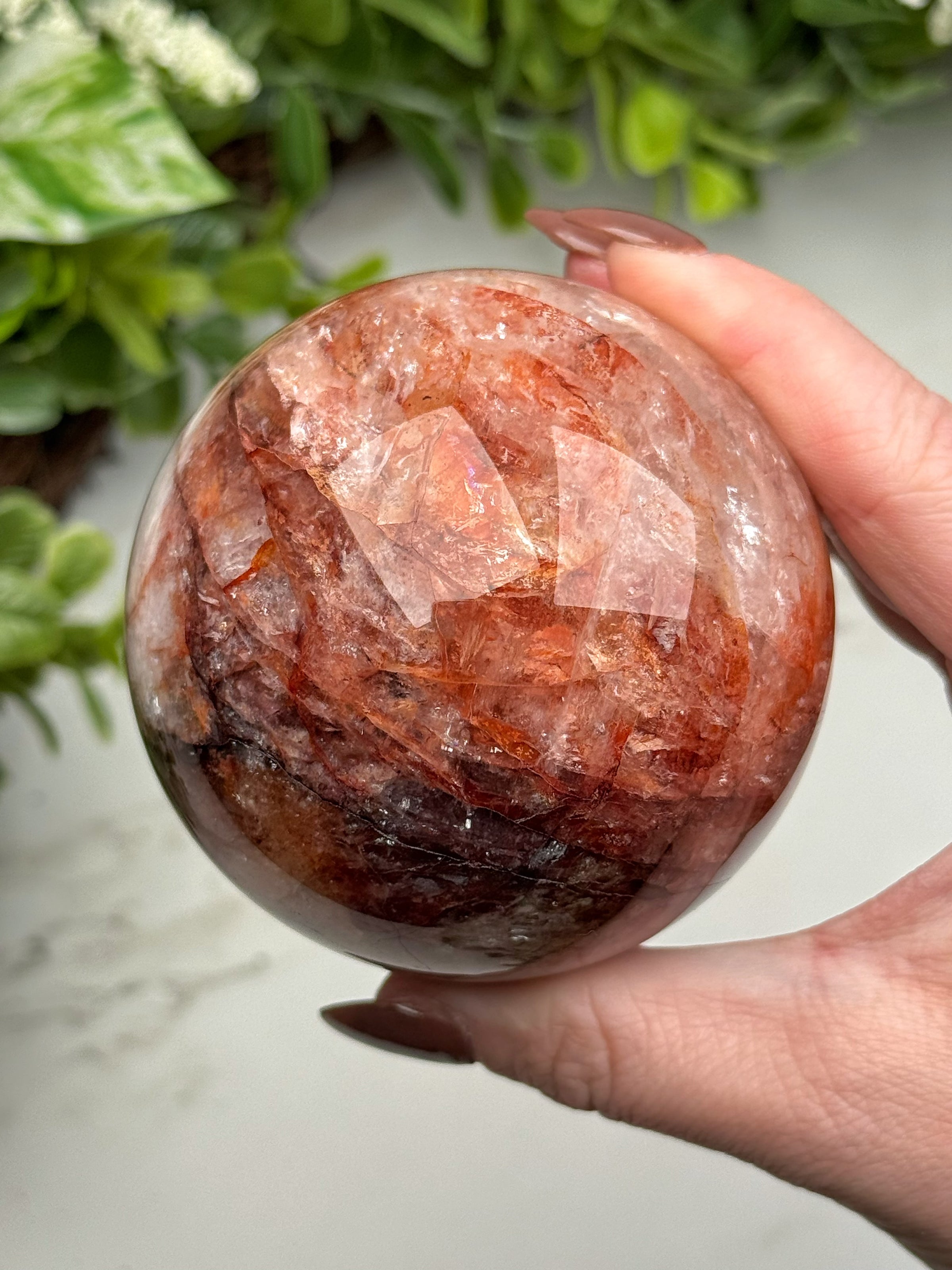 Fire Quartz Sphere - #12
