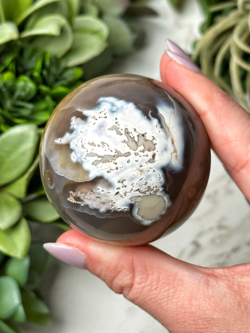 Orca Agate Sphere - #14