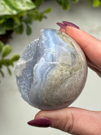 Druzy Blue Lace Agate Sphere - #13