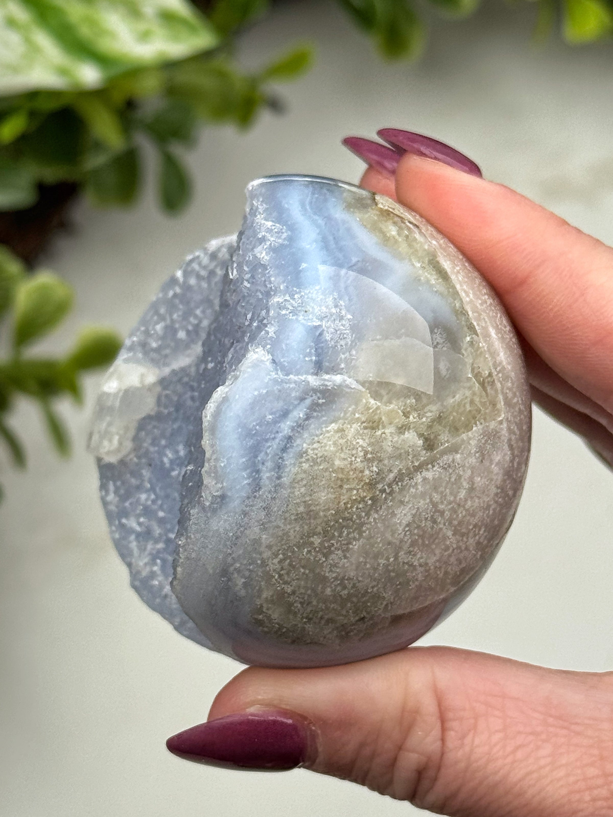 Druzy Blue Lace Agate Sphere - #13