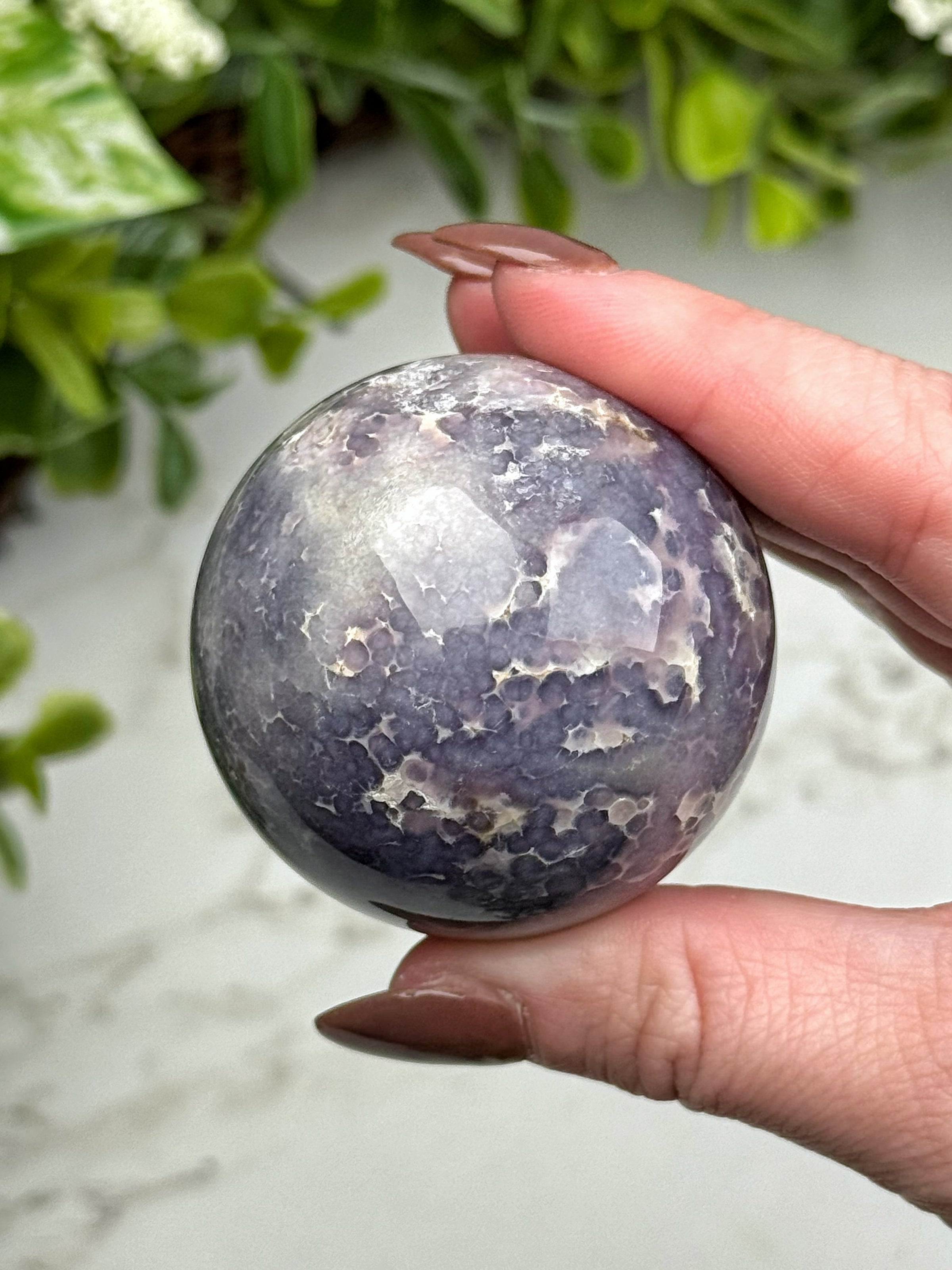 Grape Agate Sphere - #12
