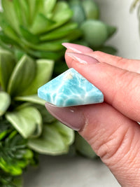 Mini Larimar Pyramid - #11