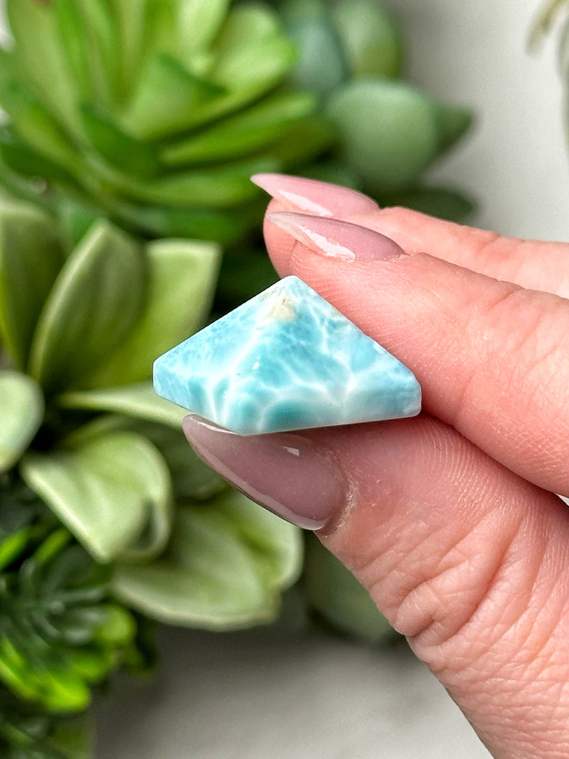 Mini Larimar Pyramid - #11