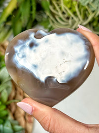 Orca Agate Heart - #3