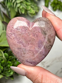 Lavender Jade Heart - #13