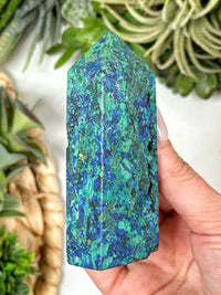 Azurite Malachite Tower - #2