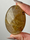 Gold Rutile Palmstone - #4