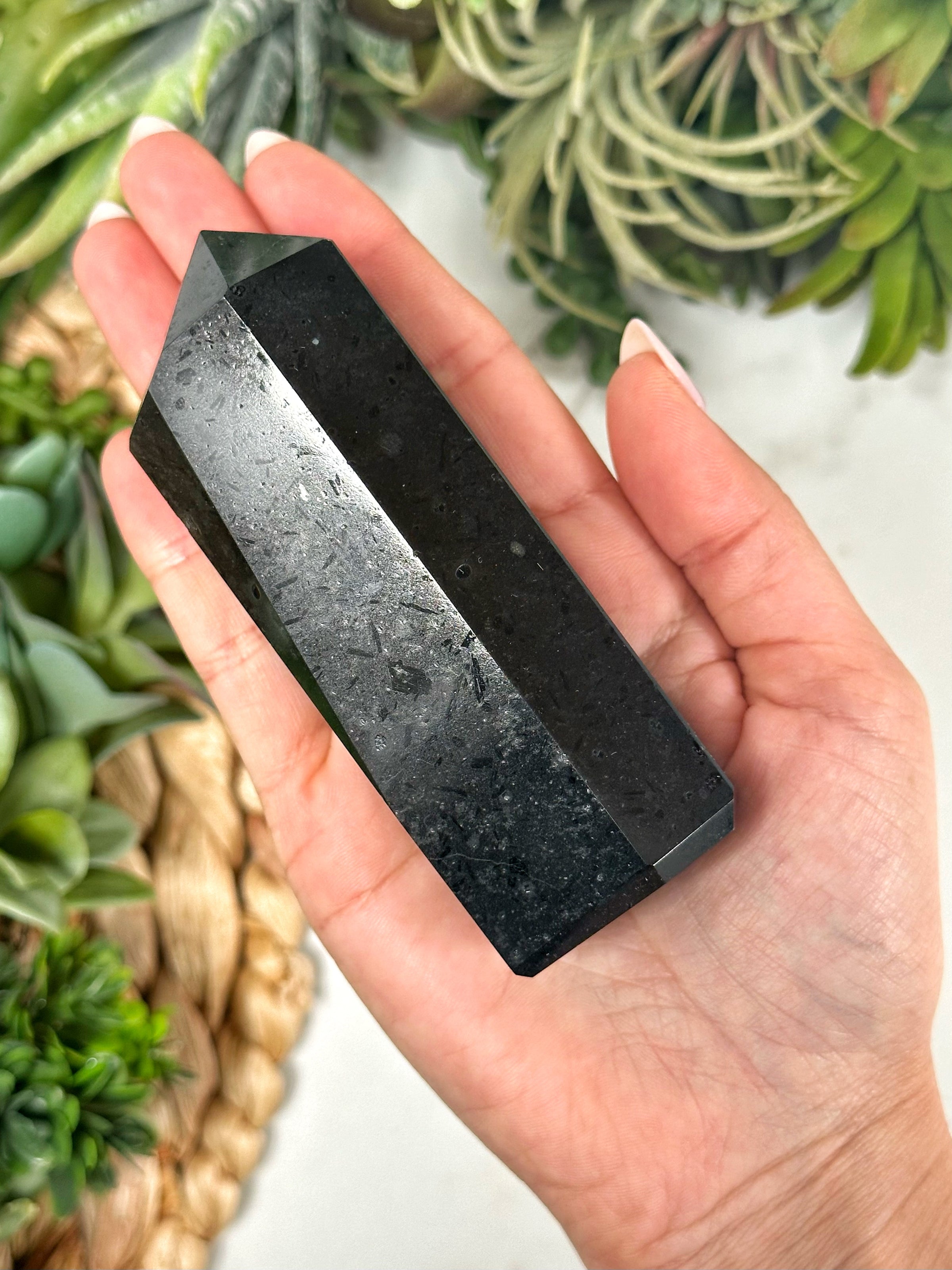 Black Tourmaline Point - #1