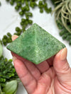 Green Grossular Garnet Pyramid - #3